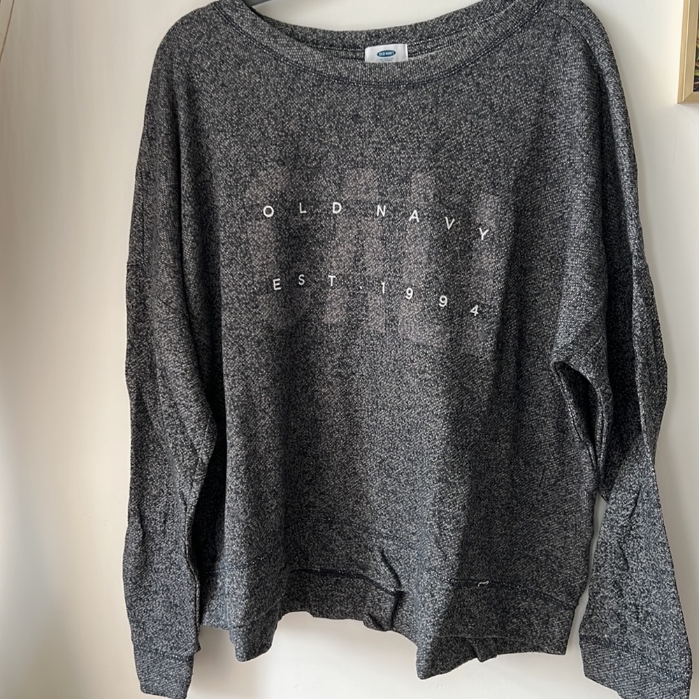 EUC Old Navy Black Long Sleeve Sweatshirt Women’s XXL
